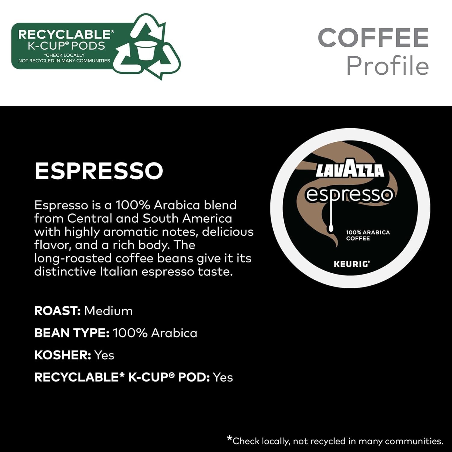 Espresso, Single-Serve Keurig K-Cup Pods, Medium Roast Coffee, 60-Count