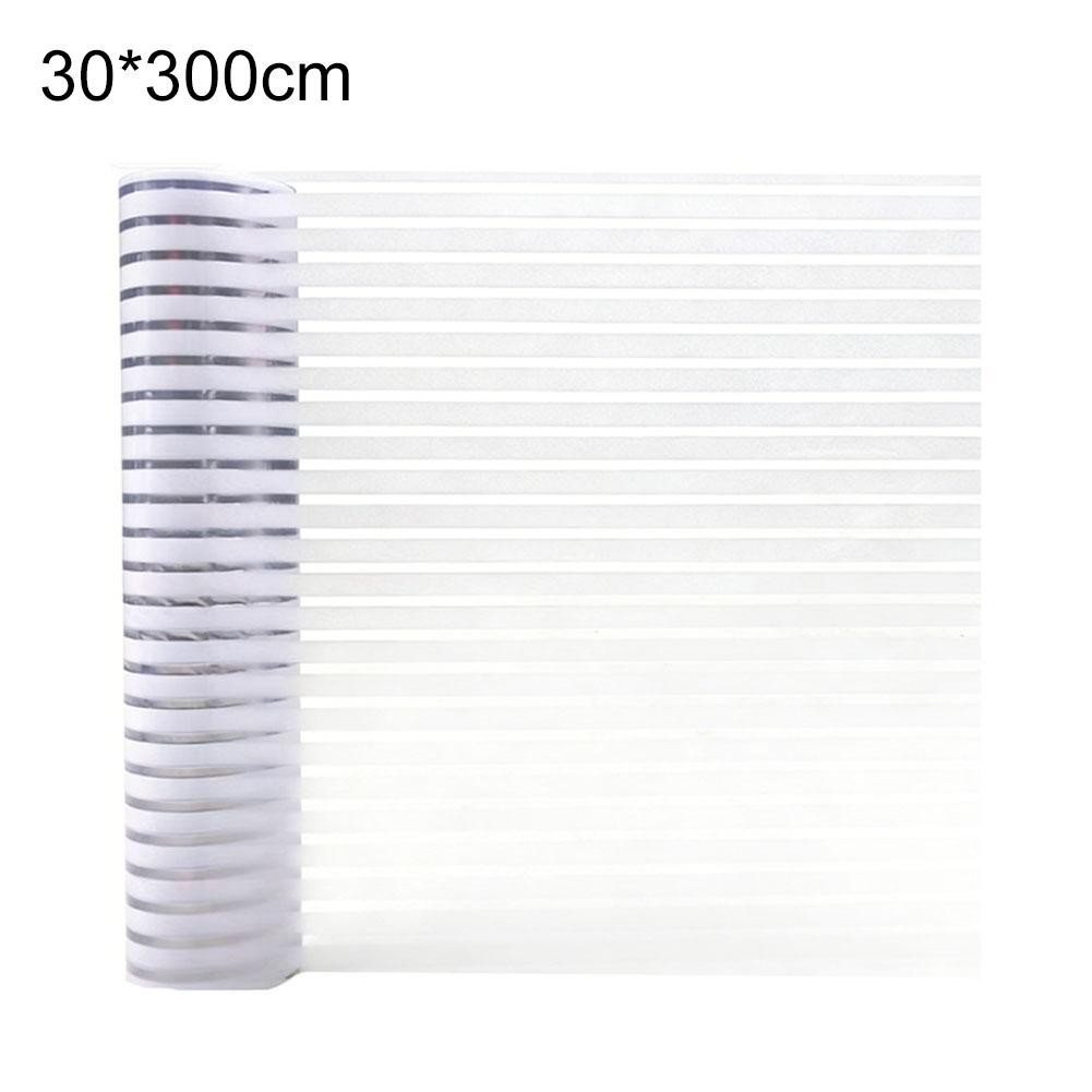 Frosted Stripe Window Cover Static Cling Reusable Waterproof PVC Material