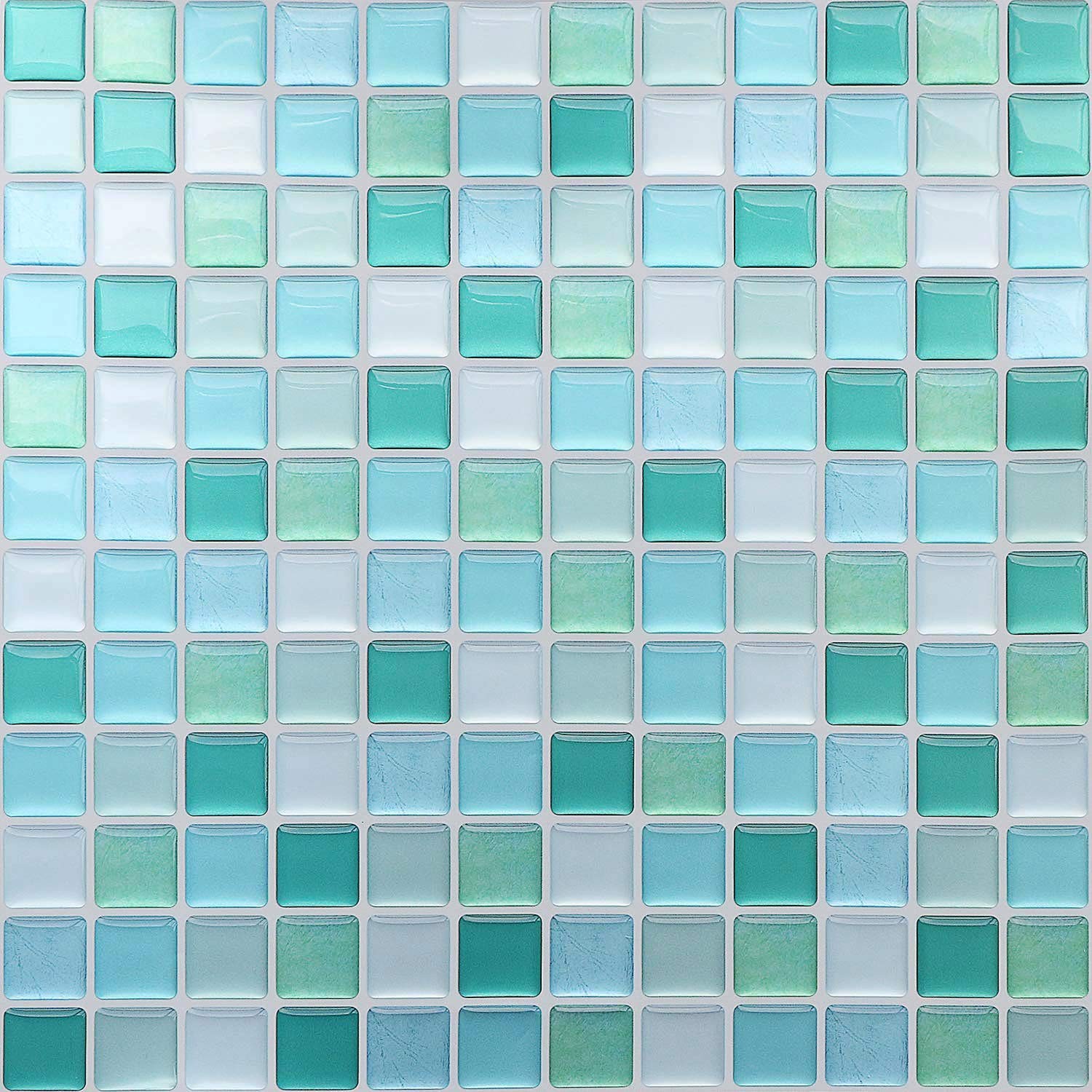 3D Mosaic Sticker Peel and Stick Tile Backsplash Wall for Home Kitchen, Pack …