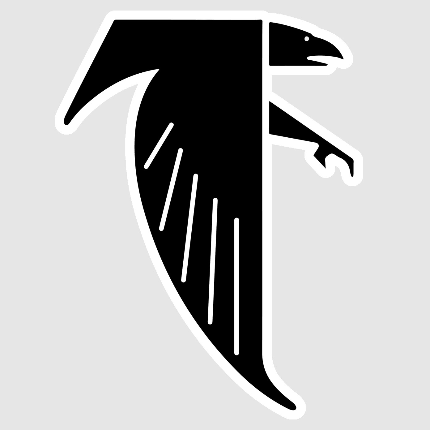 Atlanta Red Black Football Weather Resistant Vinyl Sticker/Decal 10