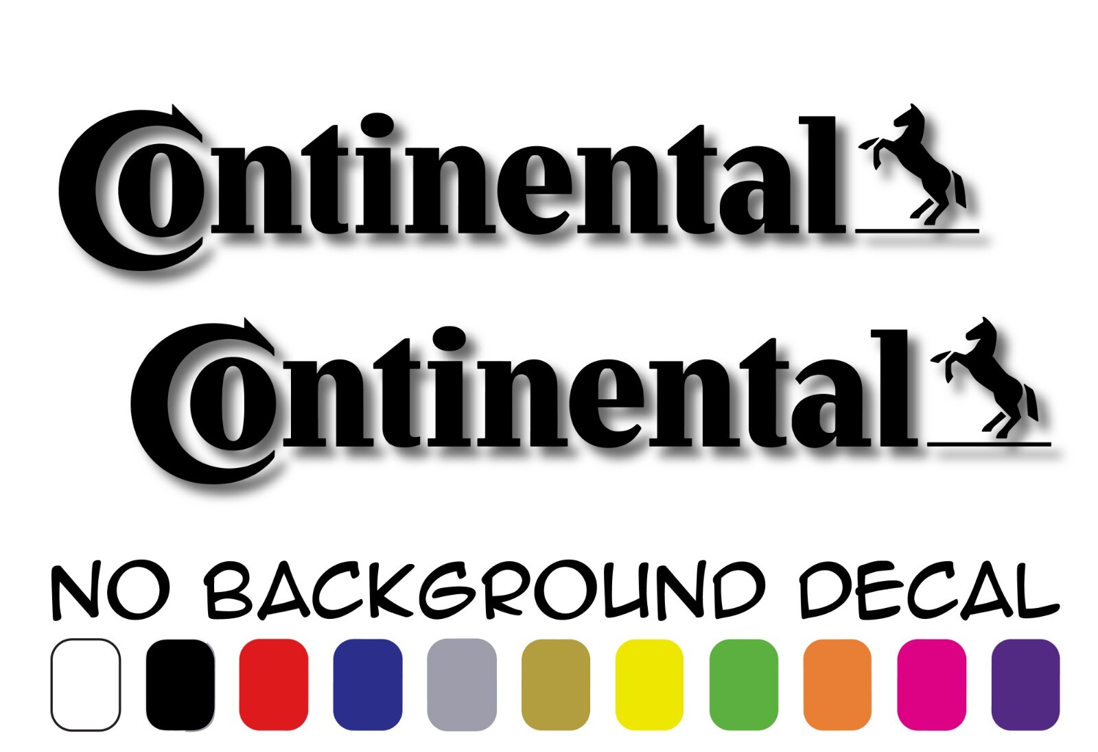 2x Continental tires vinyl stickers Many colors car racing decal window helmet
