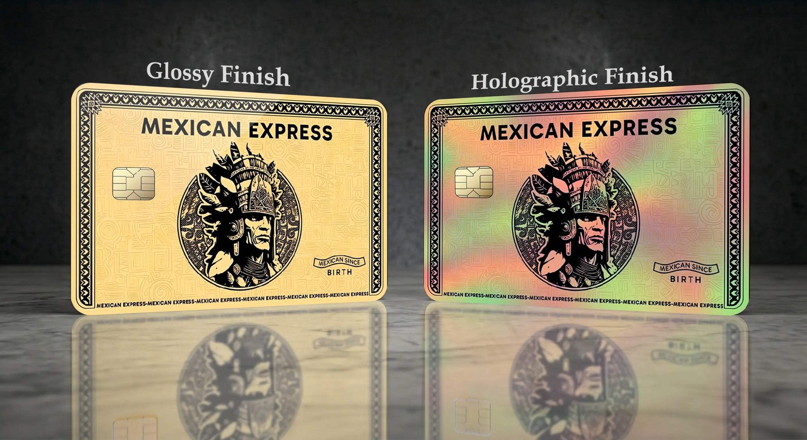 Elite Mexican Express Aztec Gold Card Skin