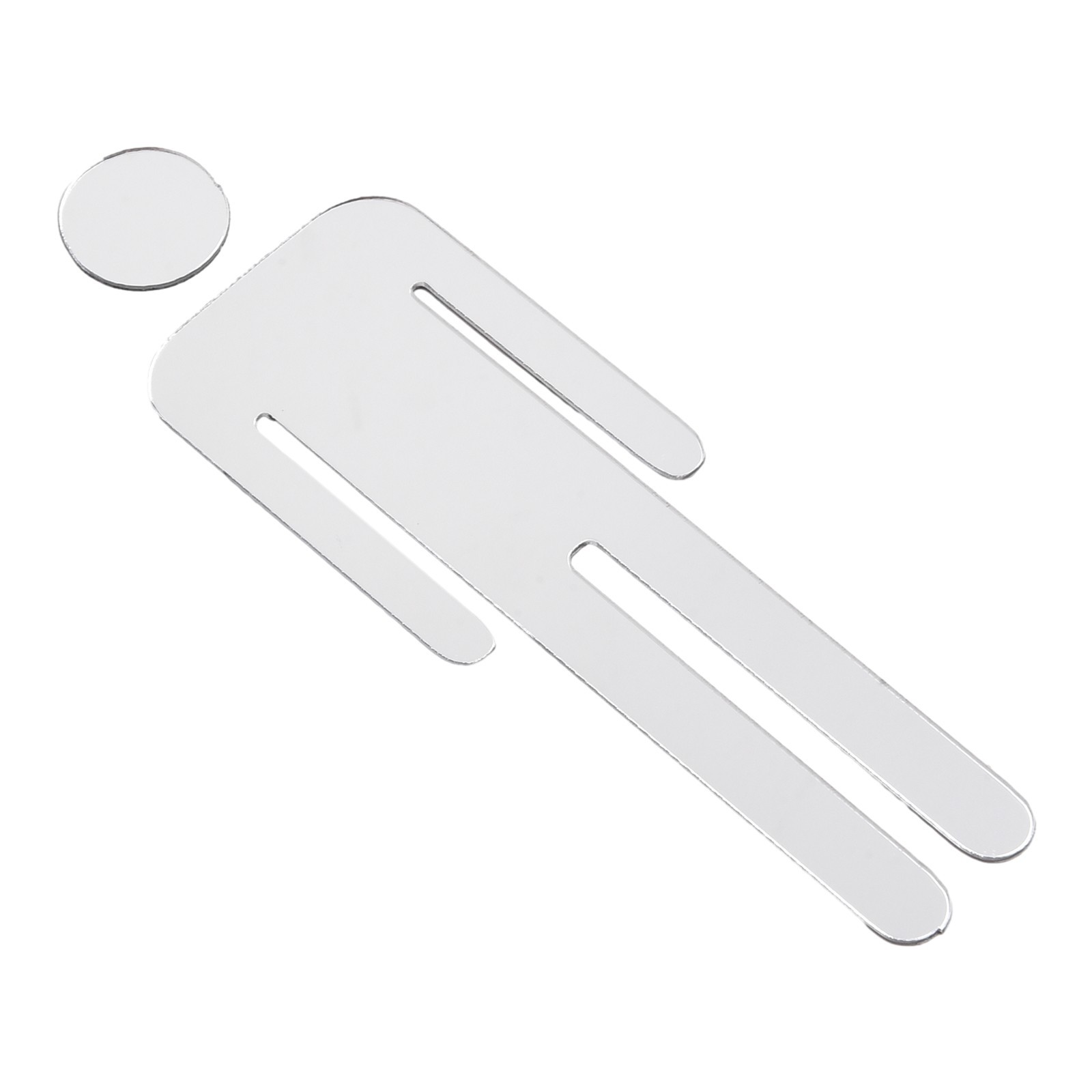 Brand New Sticker Toilet Sign Signage WC Door 1 Pair 3D for acrylic Bathroom