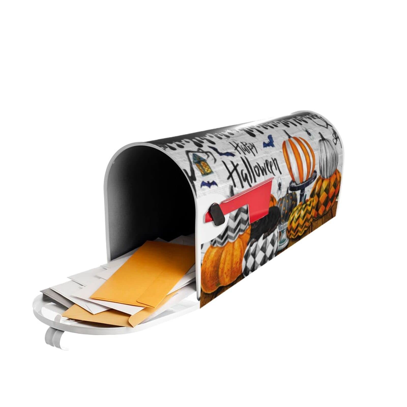 Halloween Mailbox Cover Fall Pumpkin Decorative Mail 21×18 Inch,