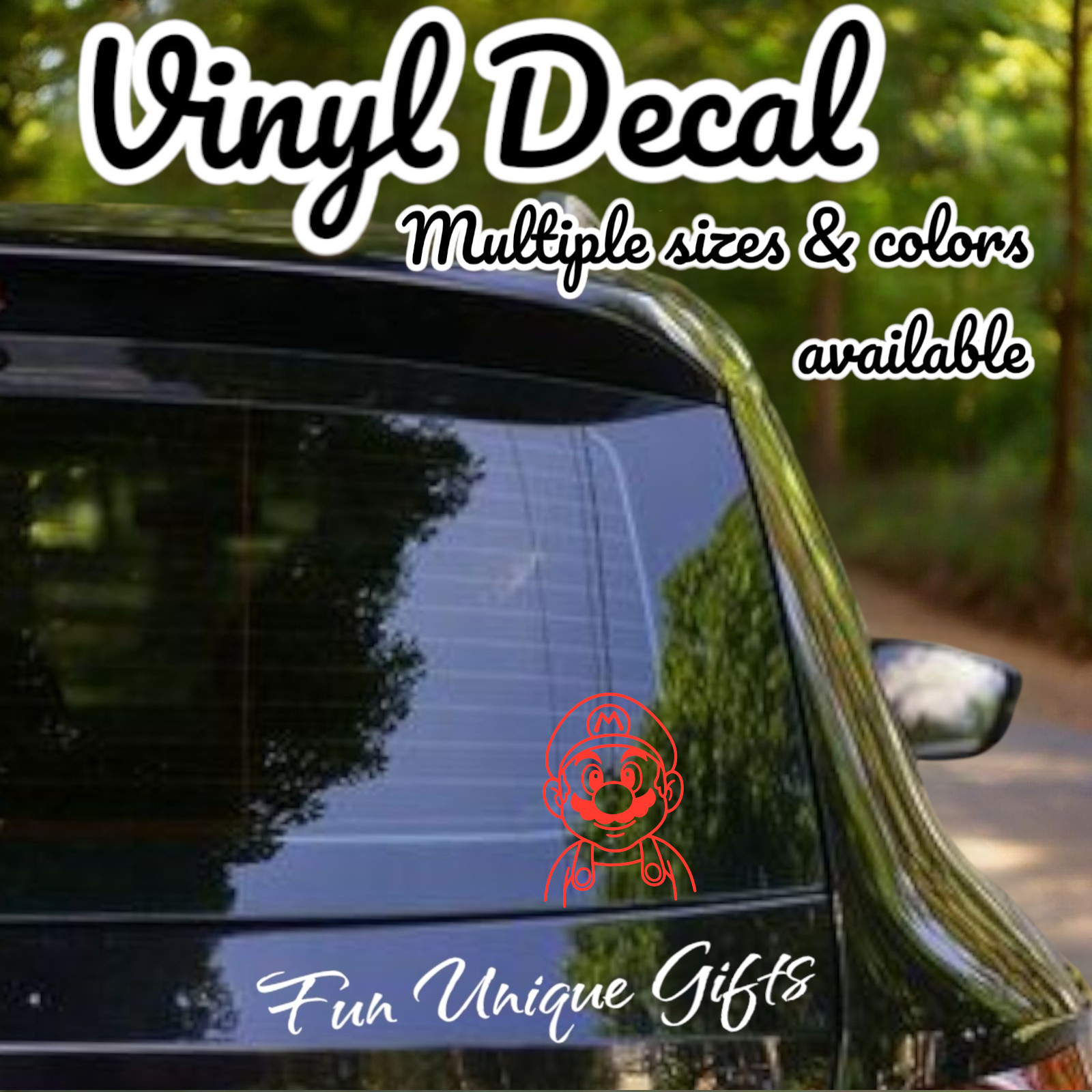 Mario Vinyl Decal Sticker -Multiple Colors & Sizes- SHIPS FREE!