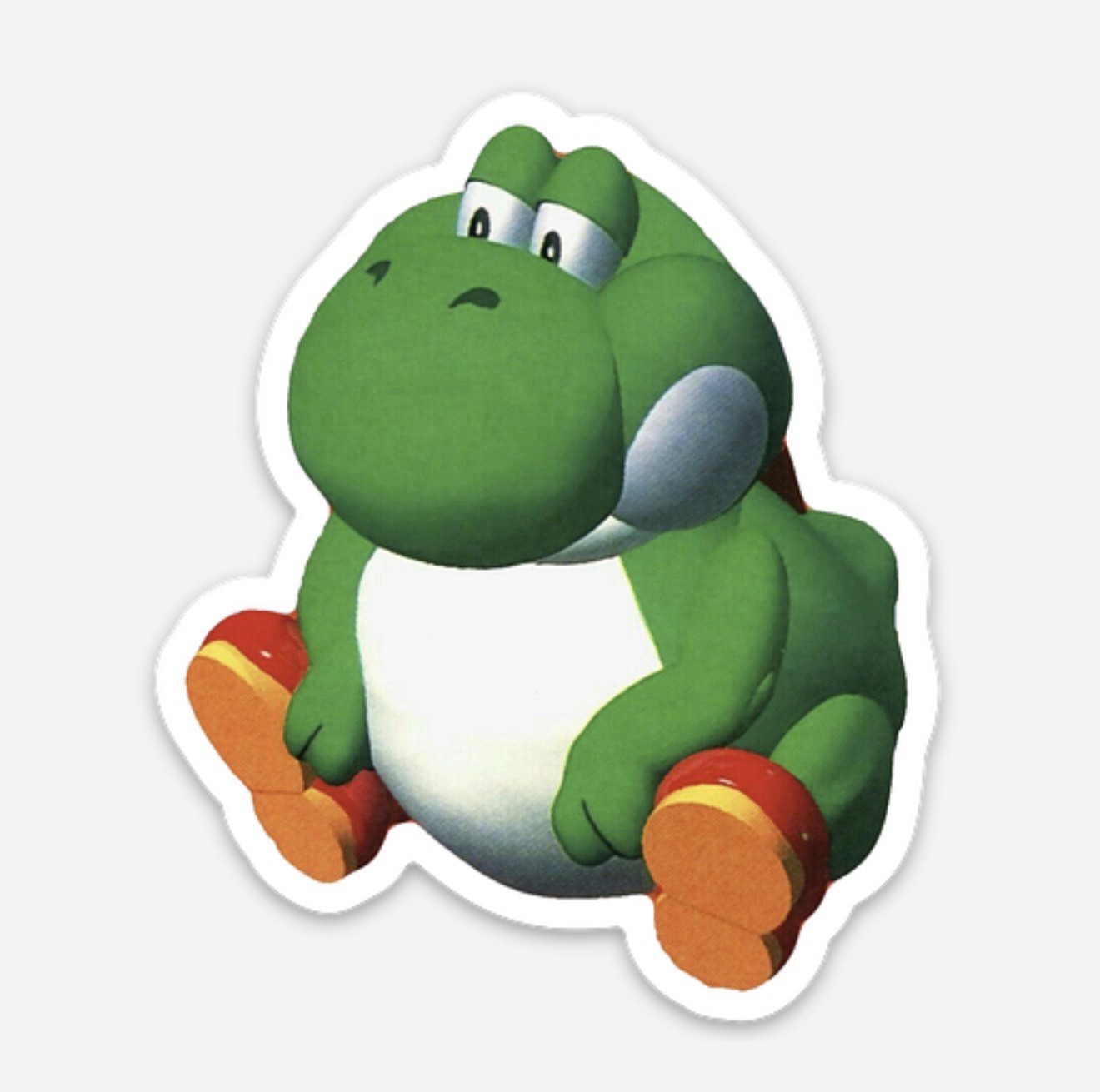 3” Yoshi Sticker Vinyl Nintendo Mario Decal Matte Finish Dishwasher Safe