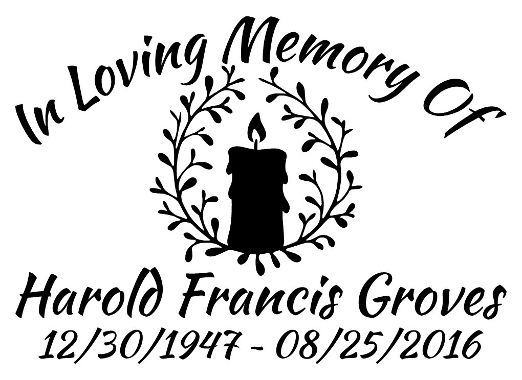 In Loving Memory Decal Custom Candle Light Car Vinyl Sticker Eternal Flame |