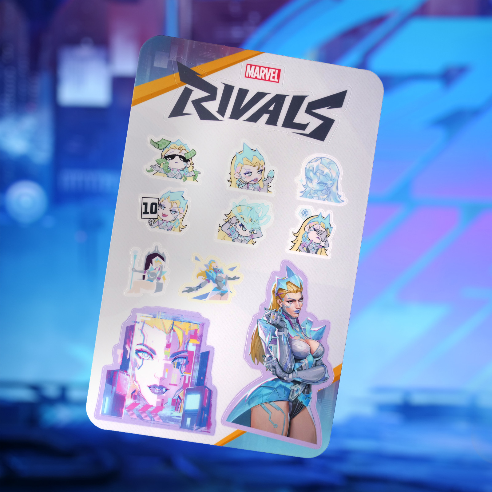 Marvel Rivals Emma Frost (Hellfire Protocol Skin) Sticker Sheet