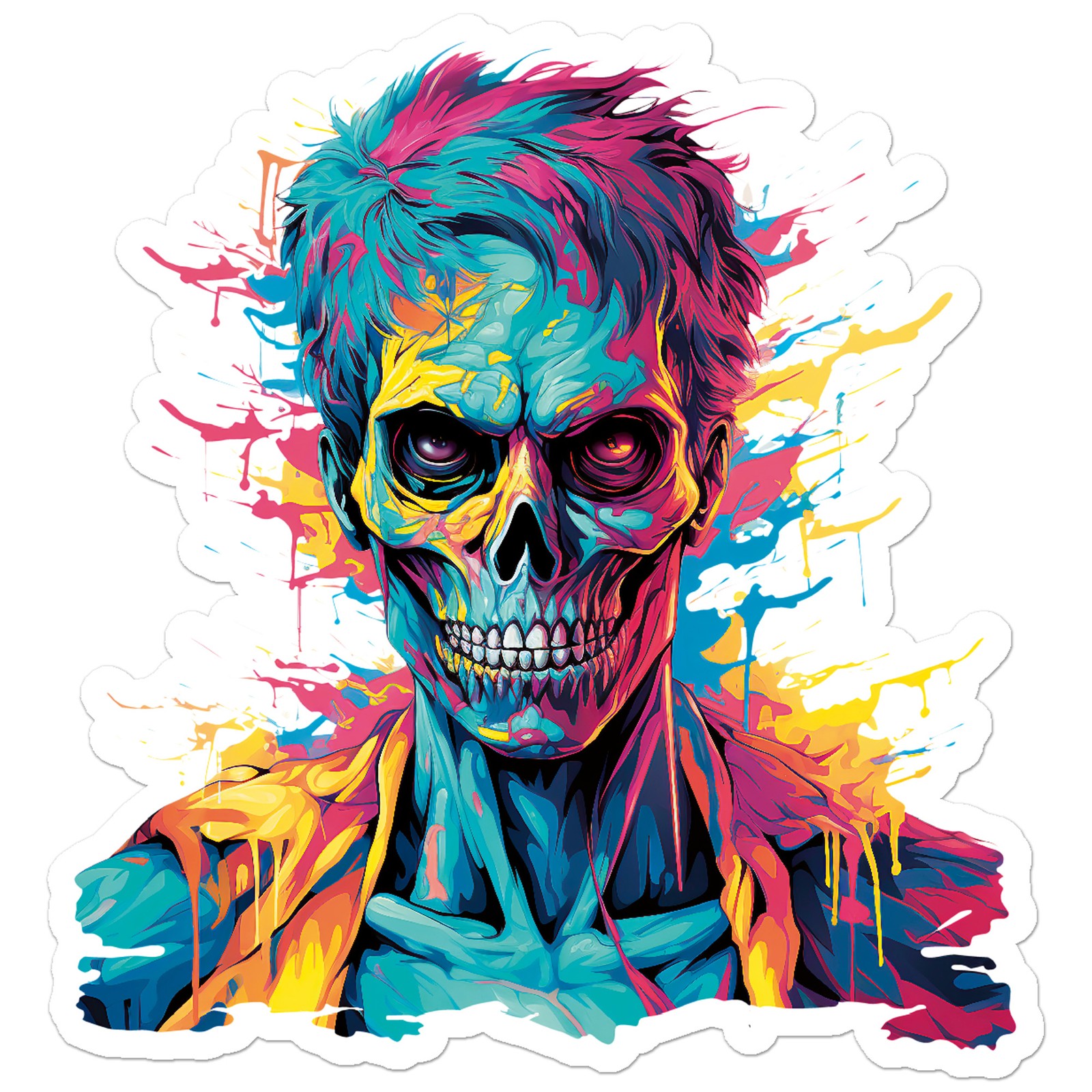 Pop Art Zombie Undead – Vinyl Decal Sticker – Car Window Laptop – ebn12059