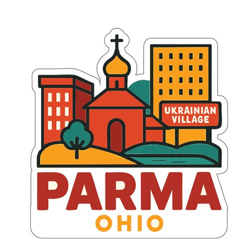 Parma Ohio Sticker Decal Vinyl Die-Cut City Skyline Landmark Design