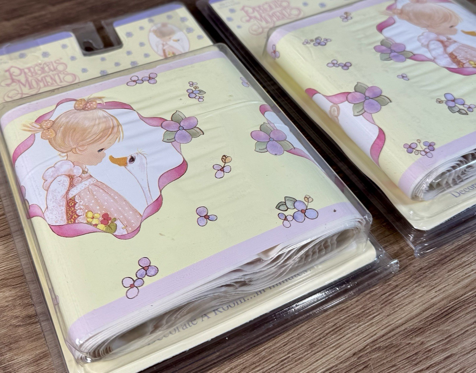 Vintage Precious Moments Nursery Wall Border 5”x15’ 1990s Baby Room Pastel Y2K