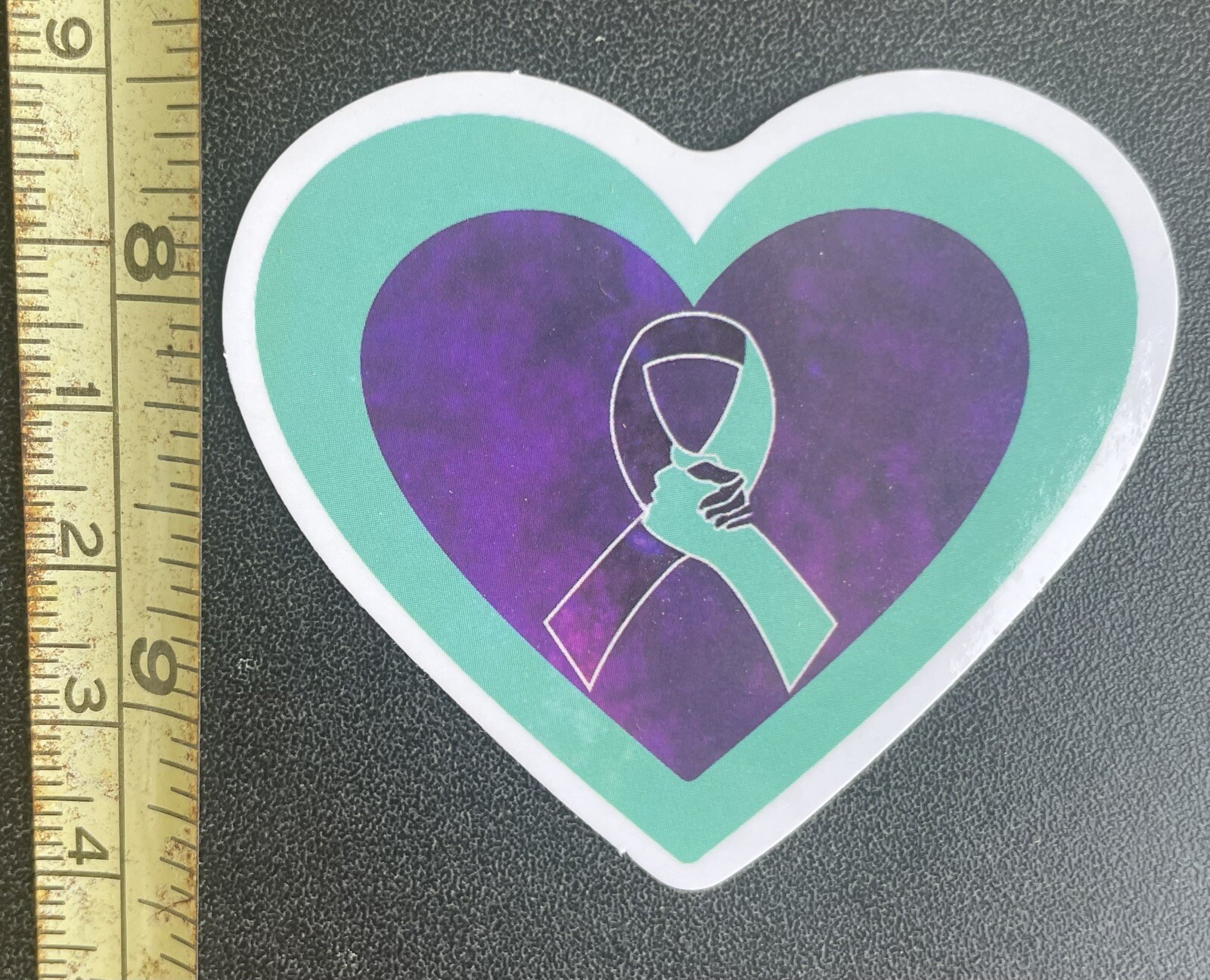 20 Suicide Prevention Awareness Stickers Purple Teal As Shown