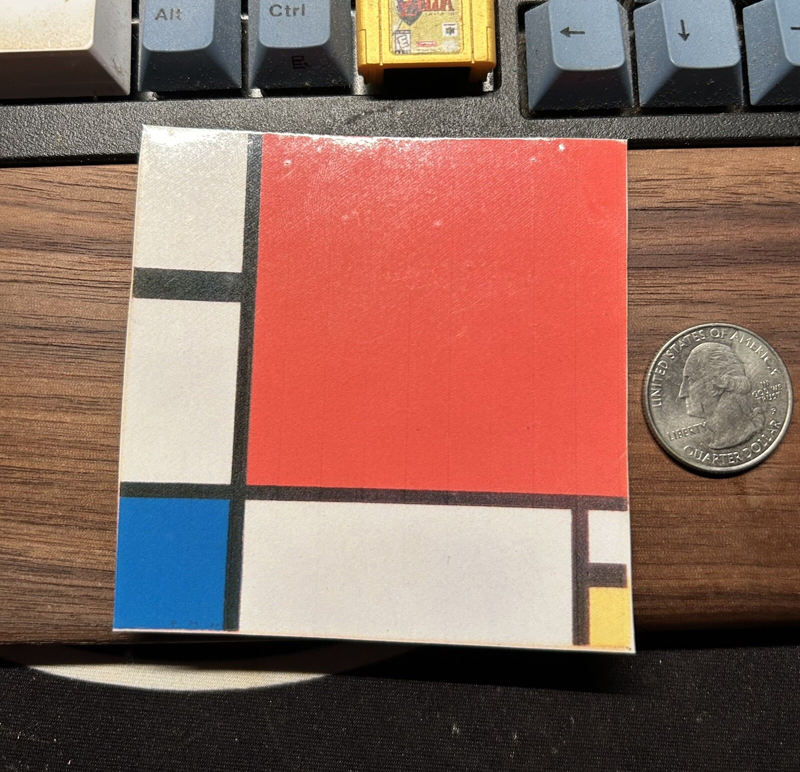 Piet Mondrian – Composition With Red Blue And Yellow – Glossy Vinyl Sticker