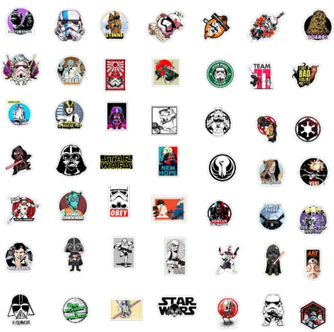 10 PCS Original Star Wars Movie Series Stickers 2 BRAND NEW