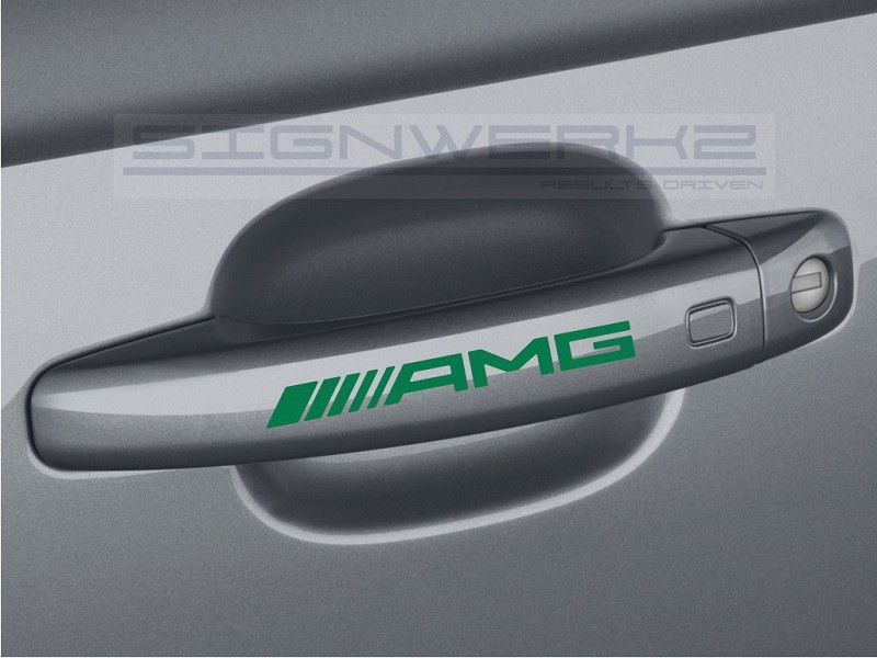 AMG Door Handle Decal Sticker logo Mercedes Benz – Set of 4