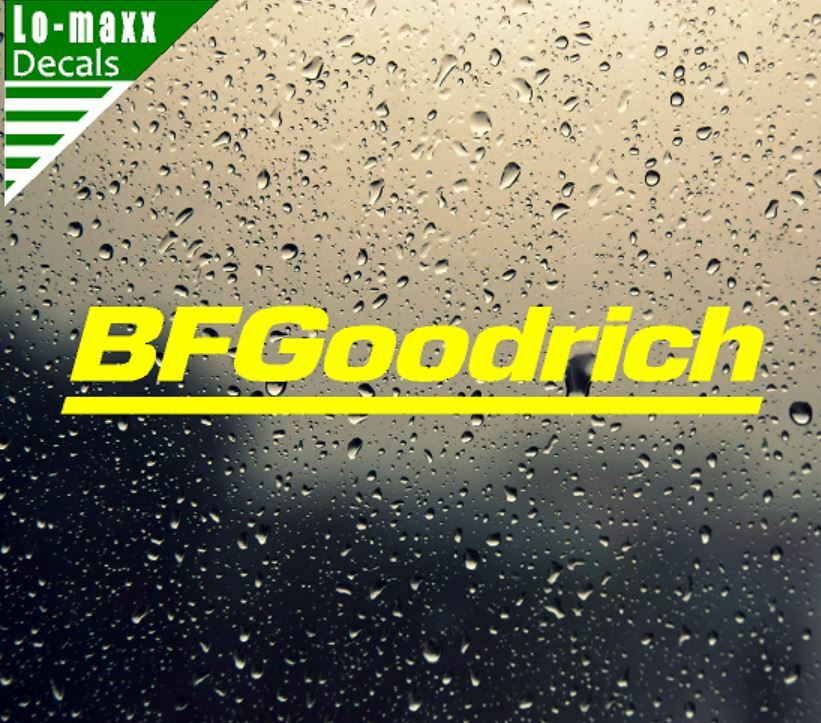 BF Goodrich Tires Graphic Design Superior Quality Die Cut Vinyl Decal