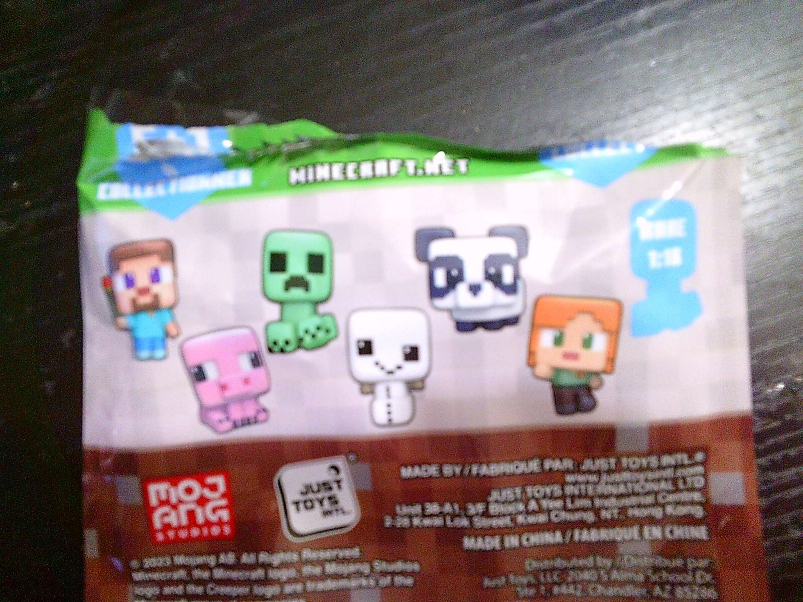 NEW MINECRAFT movie squishy squishme sticker BLUE CREEPER character 2.5" RARE