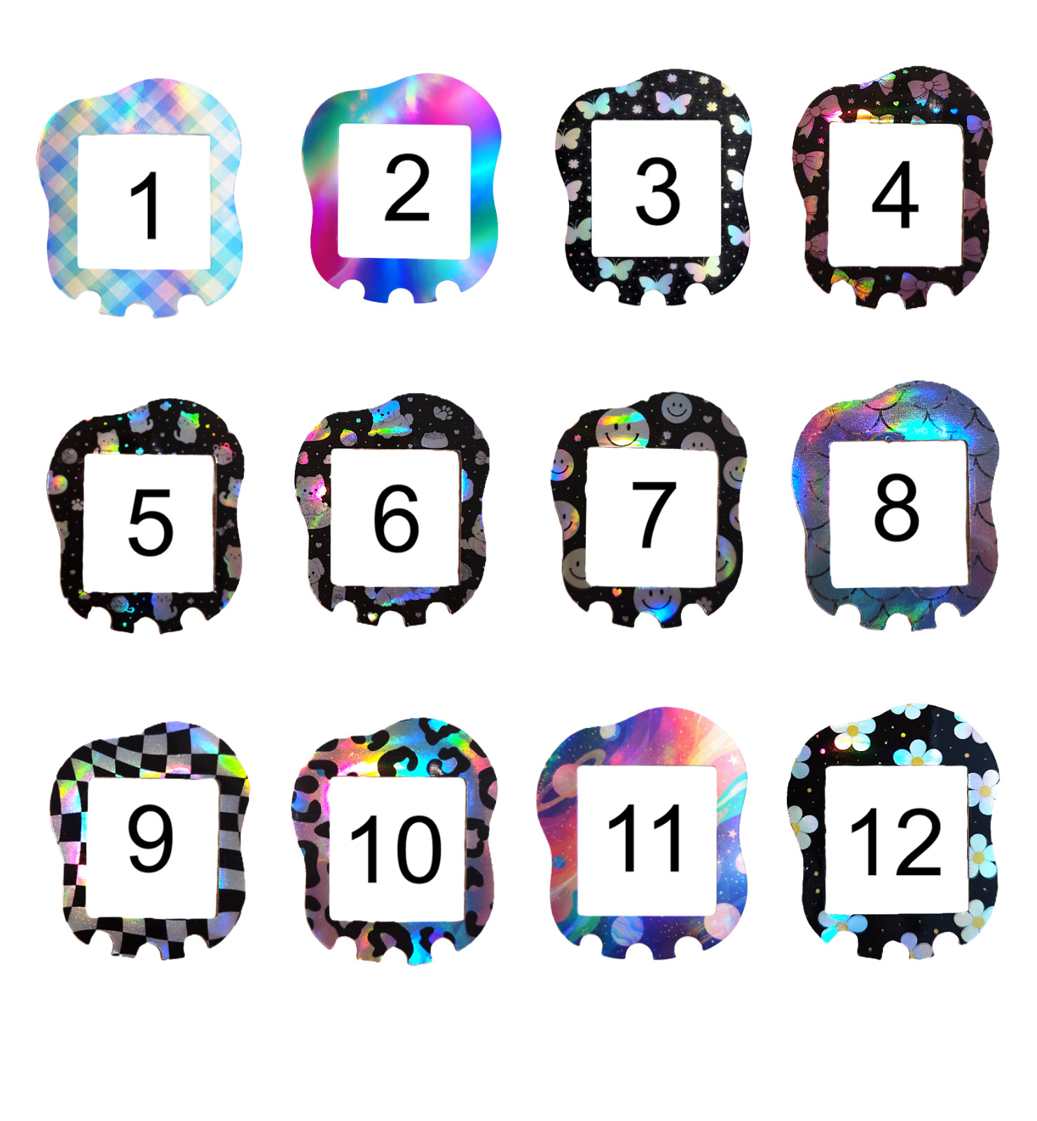 Holographic Faceplate for Tamagotchi Uni | Holographic Custom Uni Cover