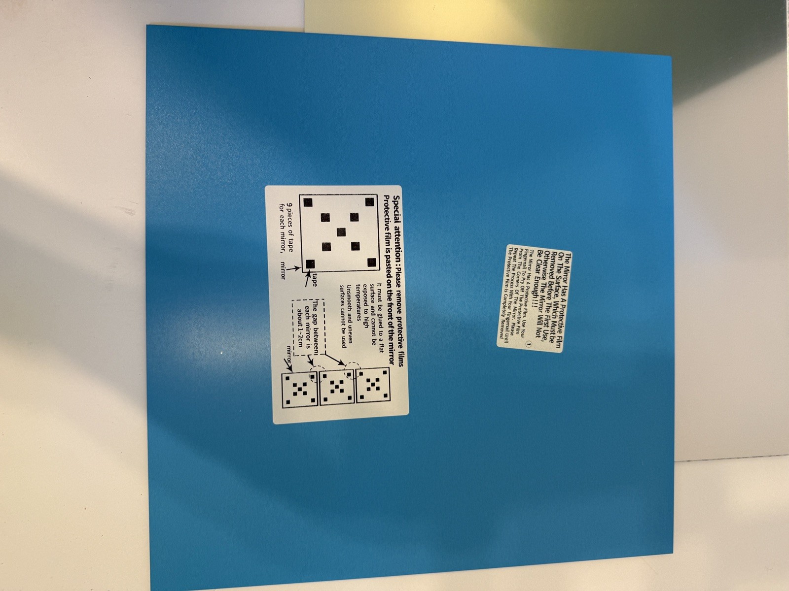 Acrylic Mirror Tiles 12×12 – Shatterproof Peel & Stick – Choose 4 Pack