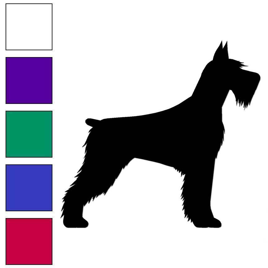 Standard Schnauzer, Vinyl Decal Sticker, Multiple Colors & Sizes #6579