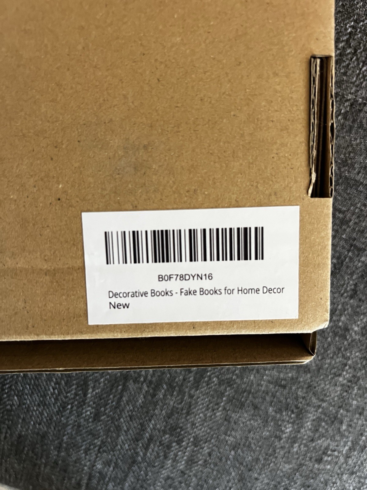 5-Pack Luxury Faux Book Decor – Cardboard Display Props – Fashion Style