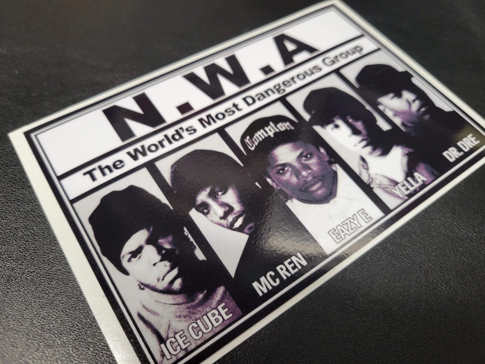 NWA The Worlds Most Dangerous Group • Premium decal/sticker 5.5×3.5in 90s Rap