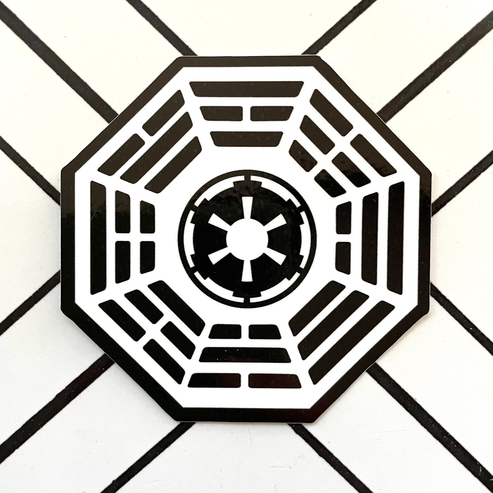Star Wars LOST Dharma logo Rebel or Empire Sticker