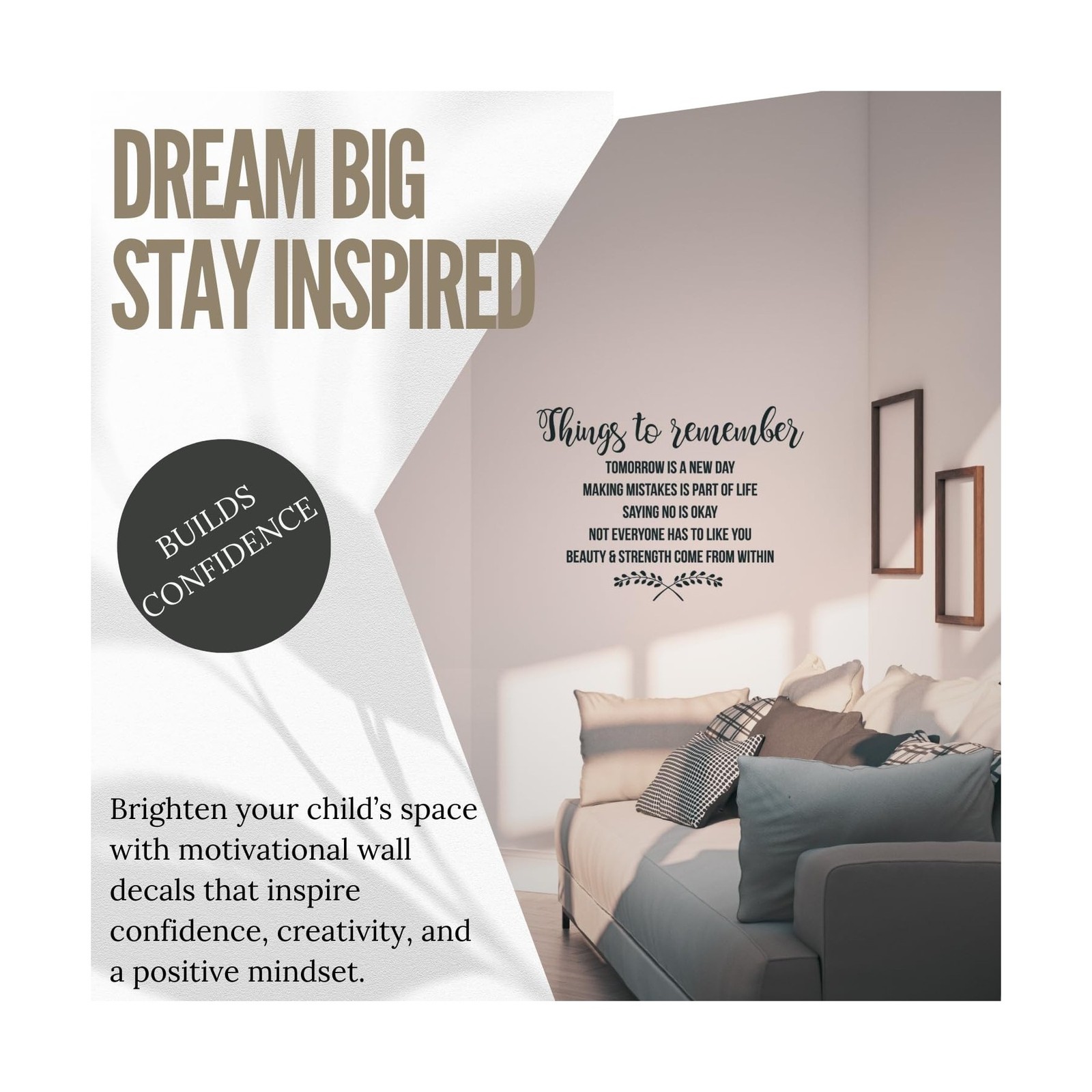My Vinyl Story – Things to Remember Wall Decal – Inspirational Quot… Fast Ship