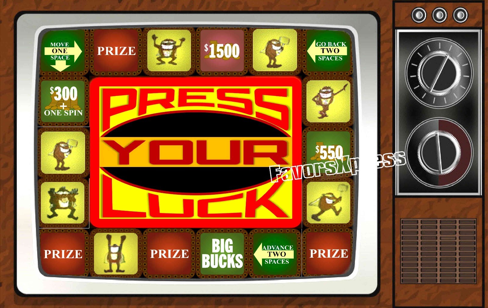 Press Your Luck Classic TV Show PHOTO MAGNET 4 X 2.5 INCHES