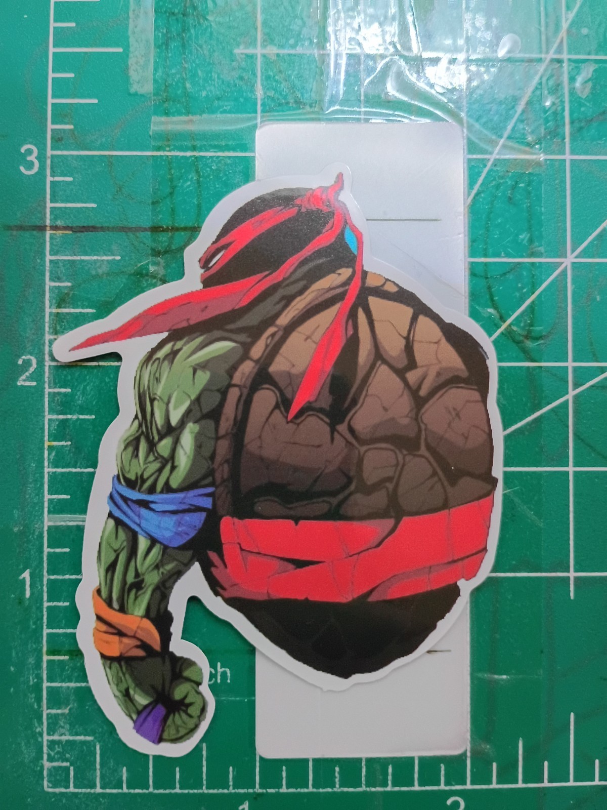 TMNT STICKER X VYNIL HIGH GLOSS DIECUT STICKER X 3X2 INCHES STICKER X LAST RONIN