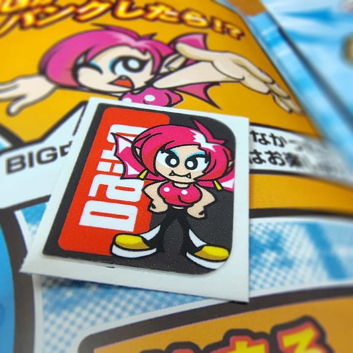 DAITO retro PC case/general sticker – with Daito Giken Shake character (Nadja)