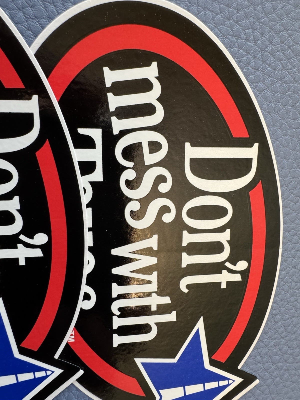 Lot 2 Don’t Mess With Texas Advertising Glossy Sticker Ephemera Tourism Travel