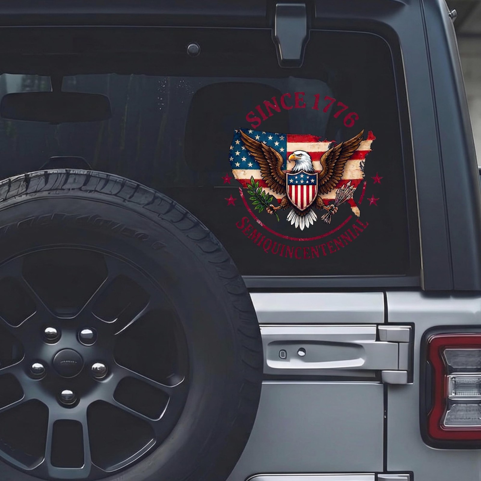 Patriotic Stickers & Automotive Decals, Christian Cross Car Window Decal, 250 An