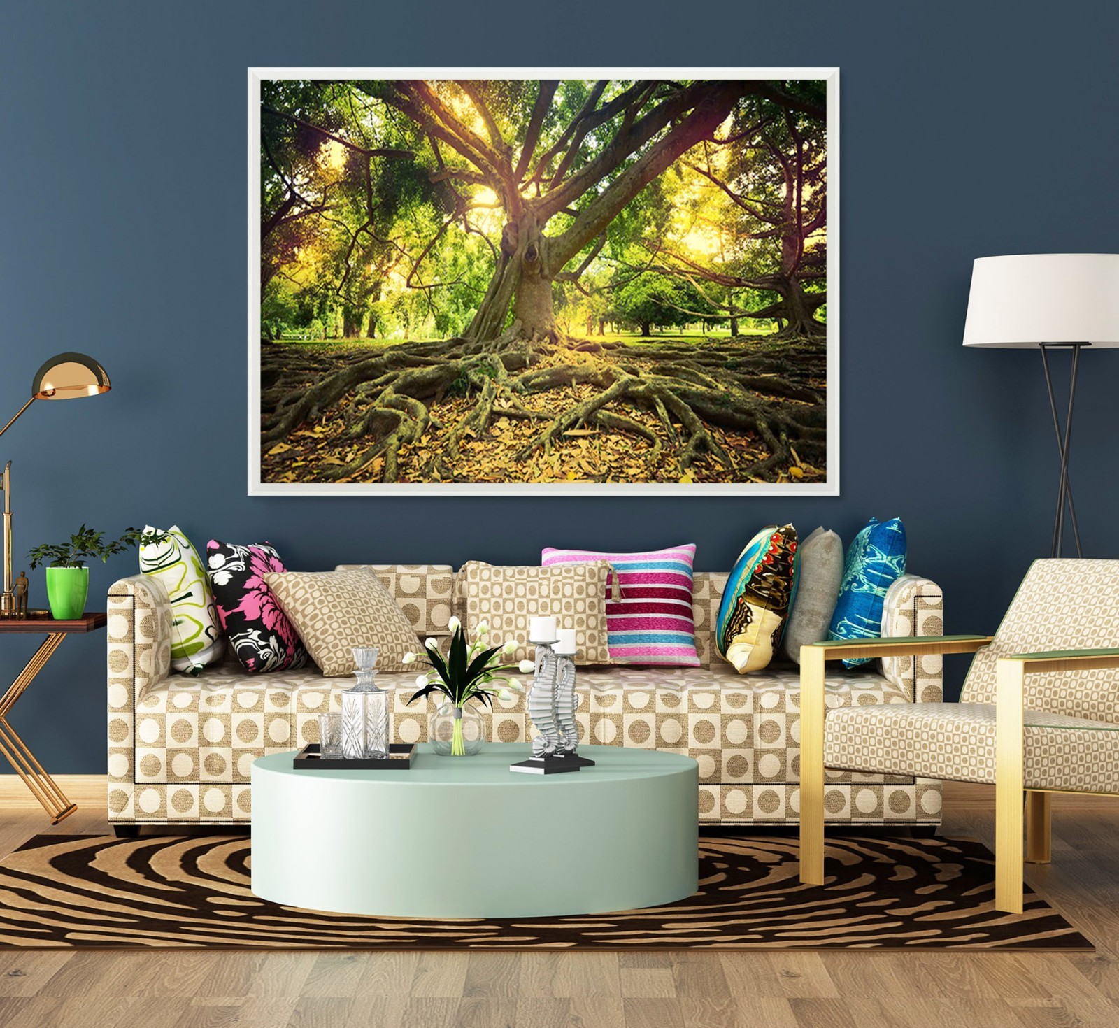 3D Tall Tree 4 Framed Poster Home Decor Print Painting Art AJ WALLPAPER