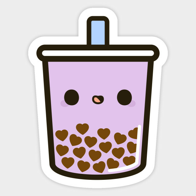 Bubble Boba Tea Drink Cute Kawaii Vinyl Decal Decor Wall Bumper Laptop Sticker