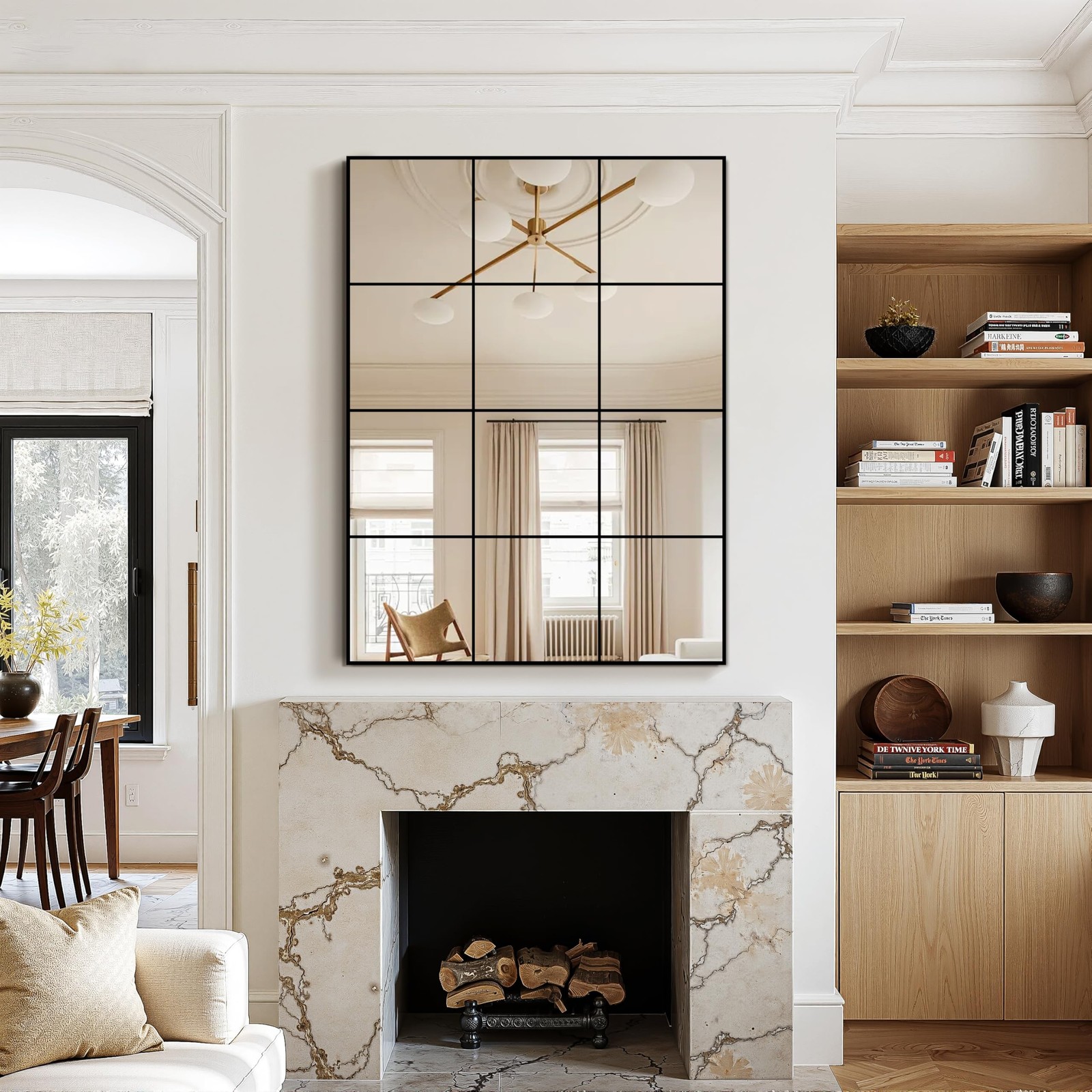 Window Mirrors for Wall Decor, Wall Mirrors Decorative Window Pane 30 x 40, R…