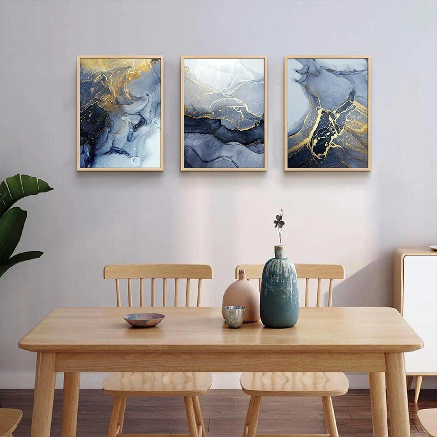 Framed Wall Art for Living Room Abstract Wall Decor for Bedroom Abstract Ink …
