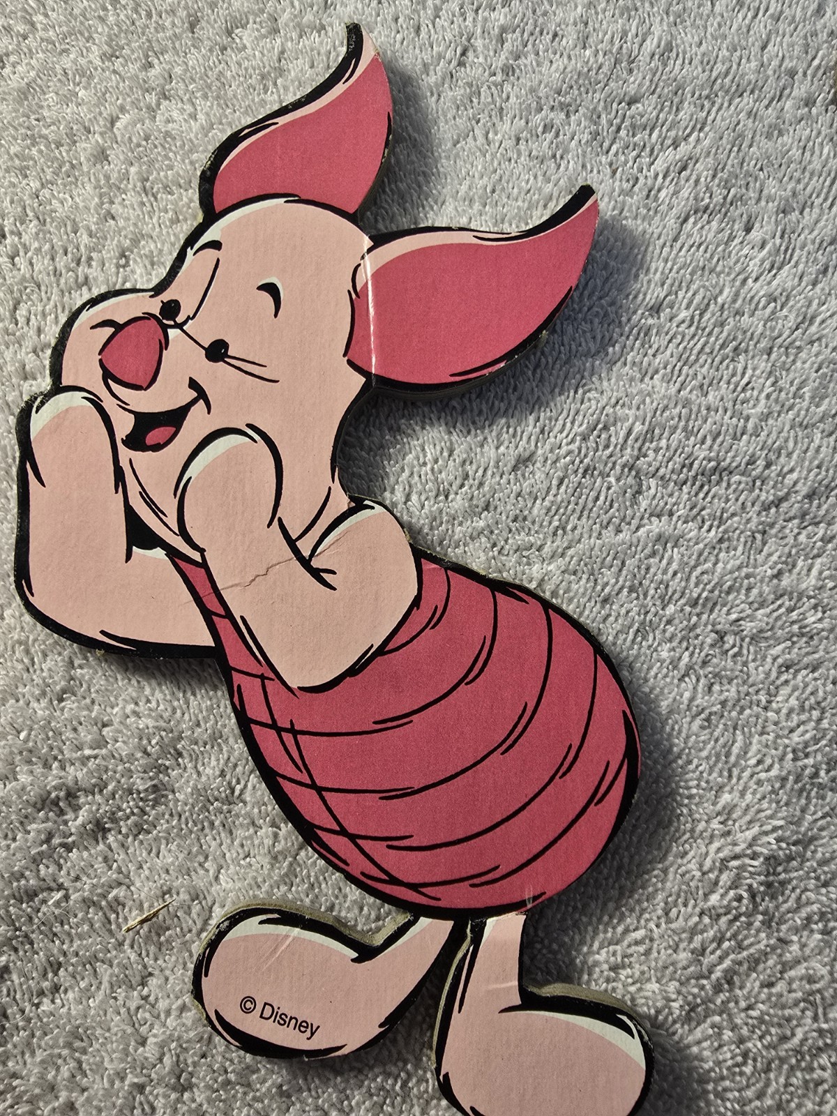Vtg Winnie the Pooh & Friends Disney Wall Art LOT OF 4 Nursery Kid Pressed Board