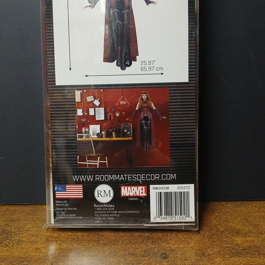 Roommates WANDAVISION Peel Stick Wall Decals (13ct), Marvel, Elizabeth Olsen
