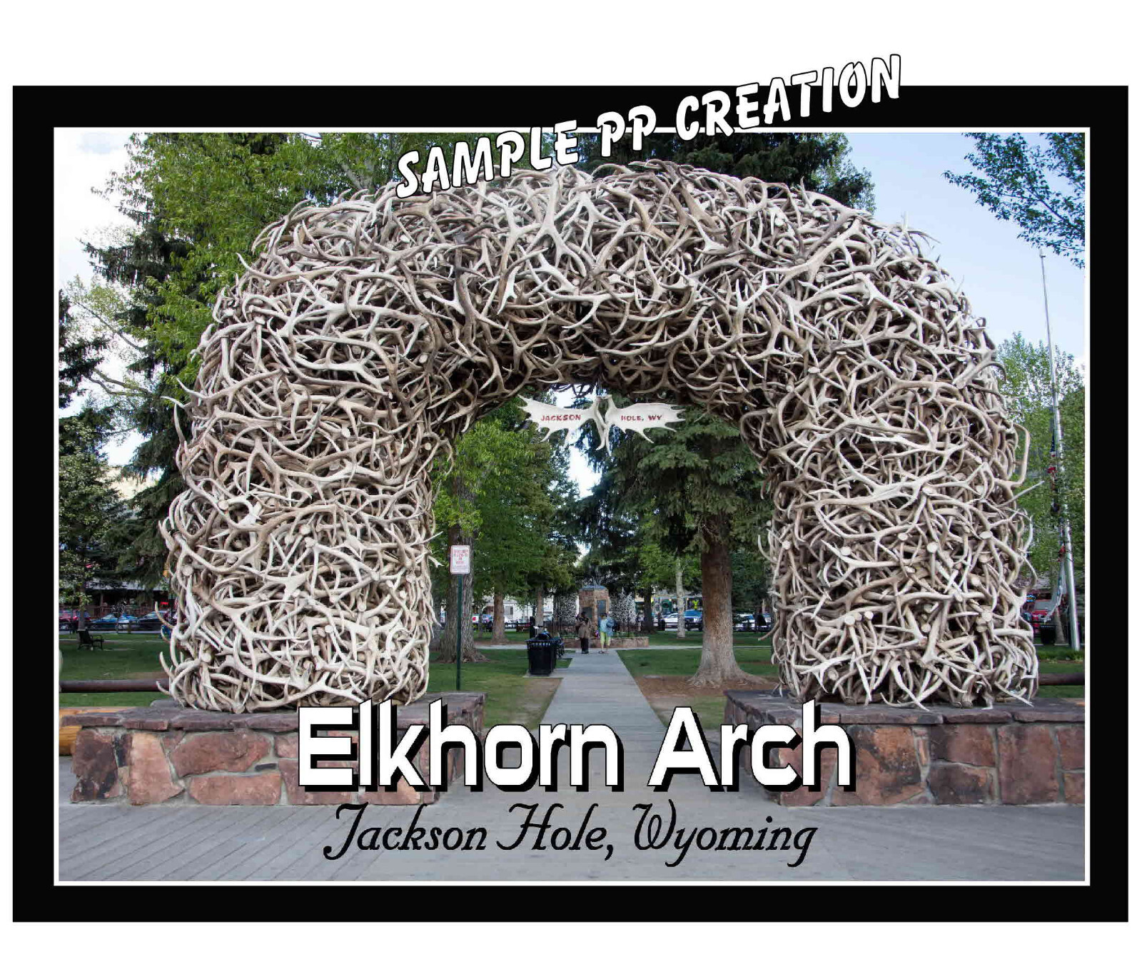 ELKHORN ARCH JACKSON HOLE, WYOMING photo fridge MAGNET 4 X 3 inches TRAVEL