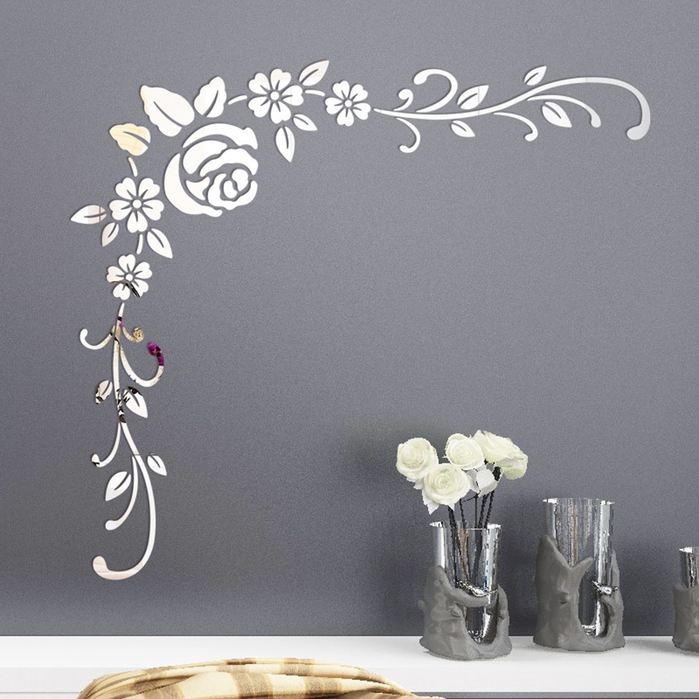 Wall Sticker Wall sticker Flower Art Decor Living Room Removable Acrylic