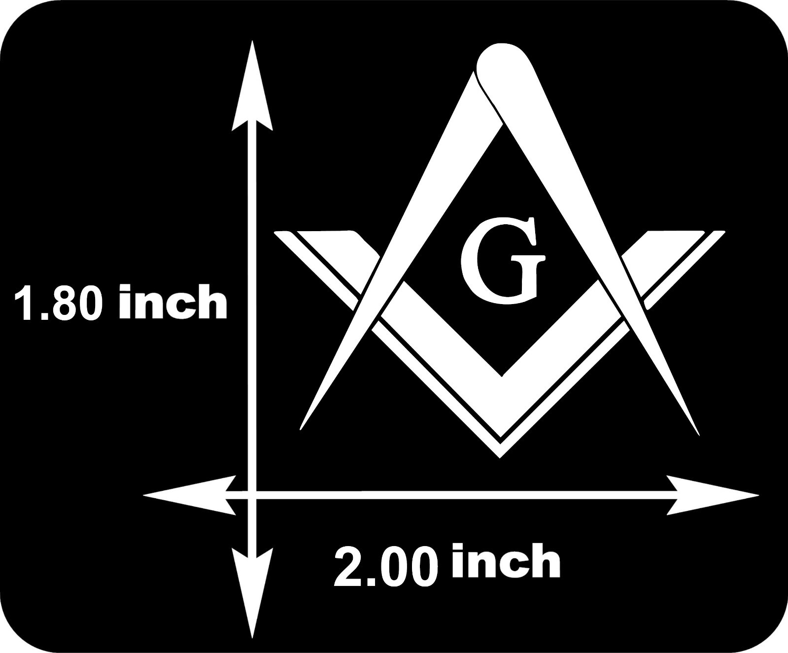 Freemason Mason Masonic Pack Lot Vinyl Decal Sticker 2" Inches Each many color