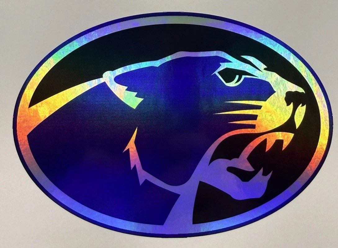 Central Community High School Cougars Holographic Vinyl Decal