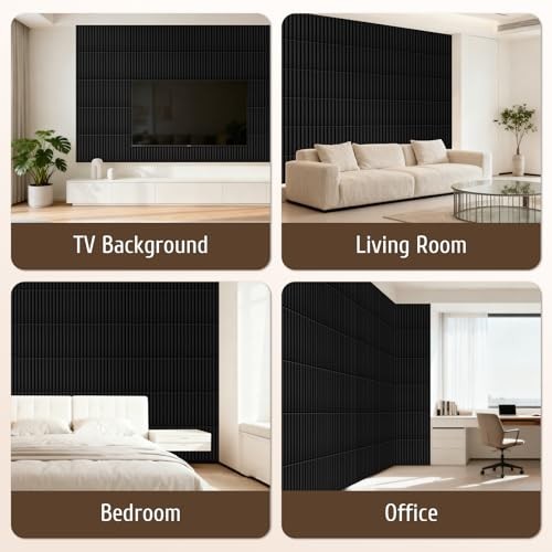 33 Pcs 3D PVC Wall Panels 12x12in Textured Decorative Tiles DIY Interior Decor