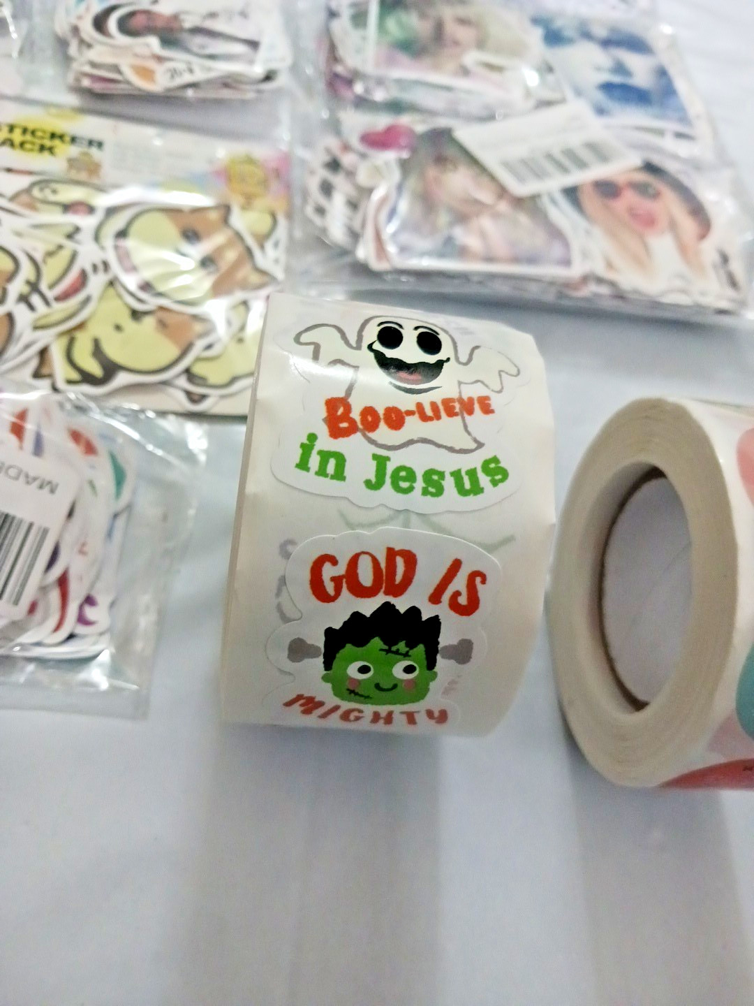 Sticker Lot. over 1000 stickers. spiderman, taylor S, animals, monsters, hearts
