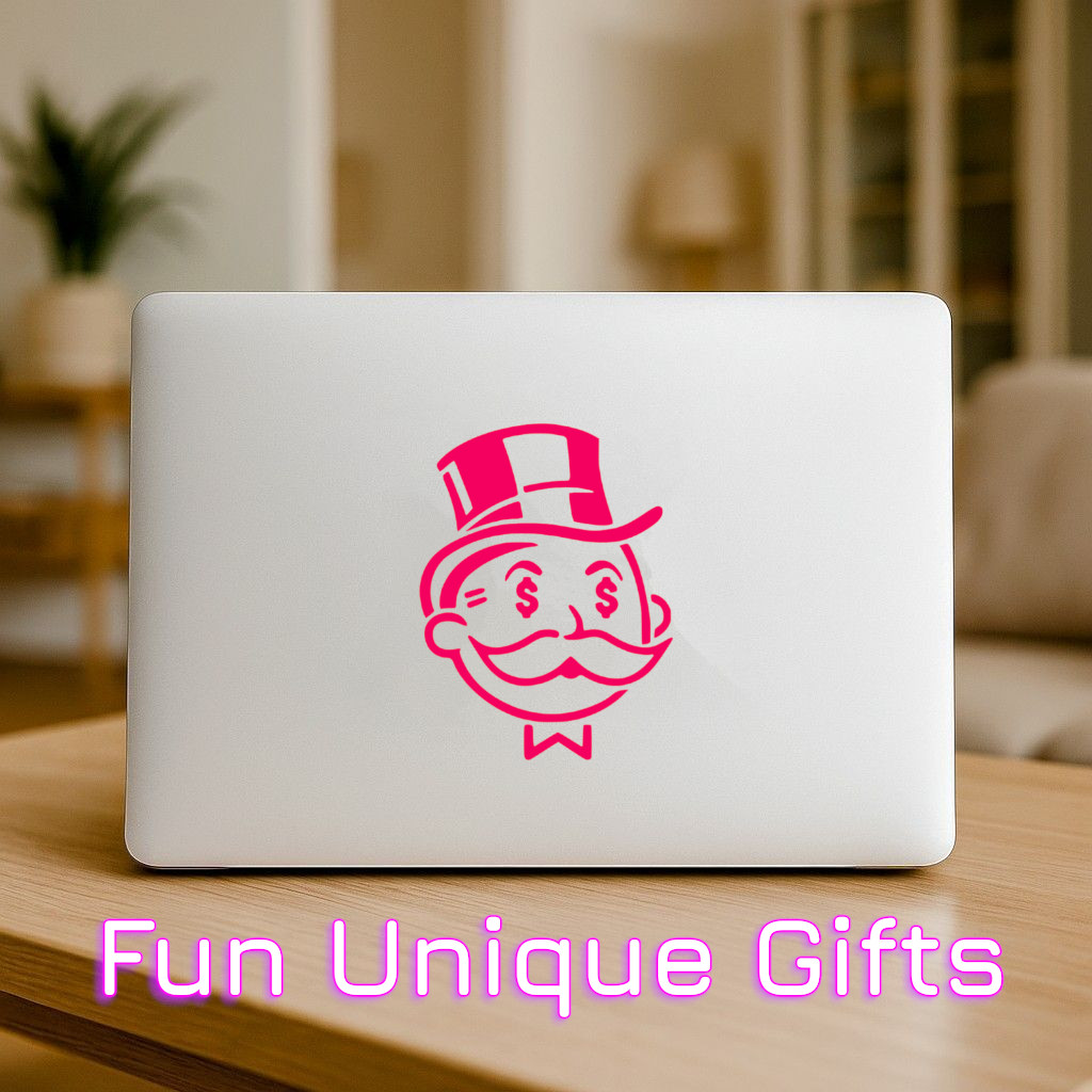 Monopoly Man Vinyl Decal Sticker -Multiple Colors & Sizes- SHIPS FREE!
