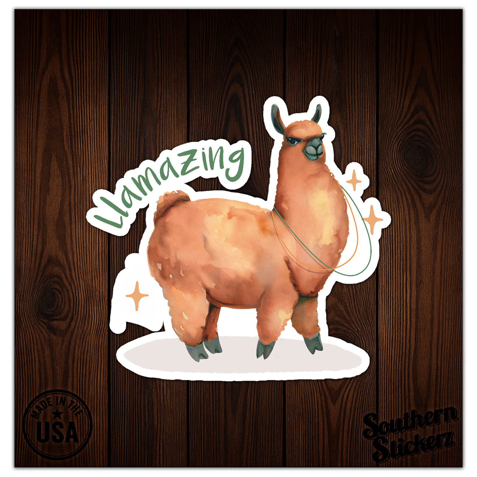 Llamazing Llama – Vinyl Decal Sticker – Car Window Laptop – ebn9143