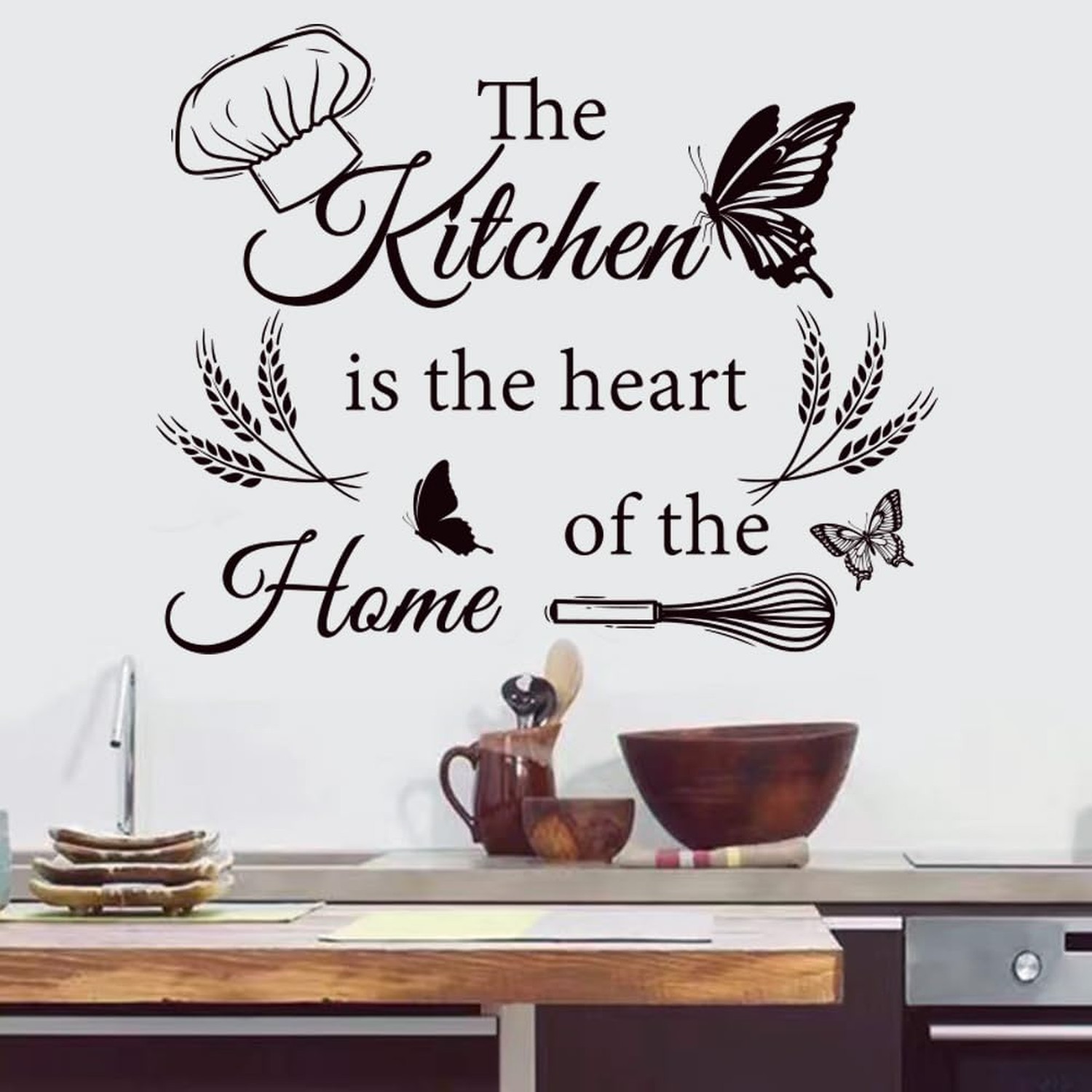 3 Set Kitchen Wall Decals Vinyl Wall Sticker Peel and Sticker Wall Decor for …