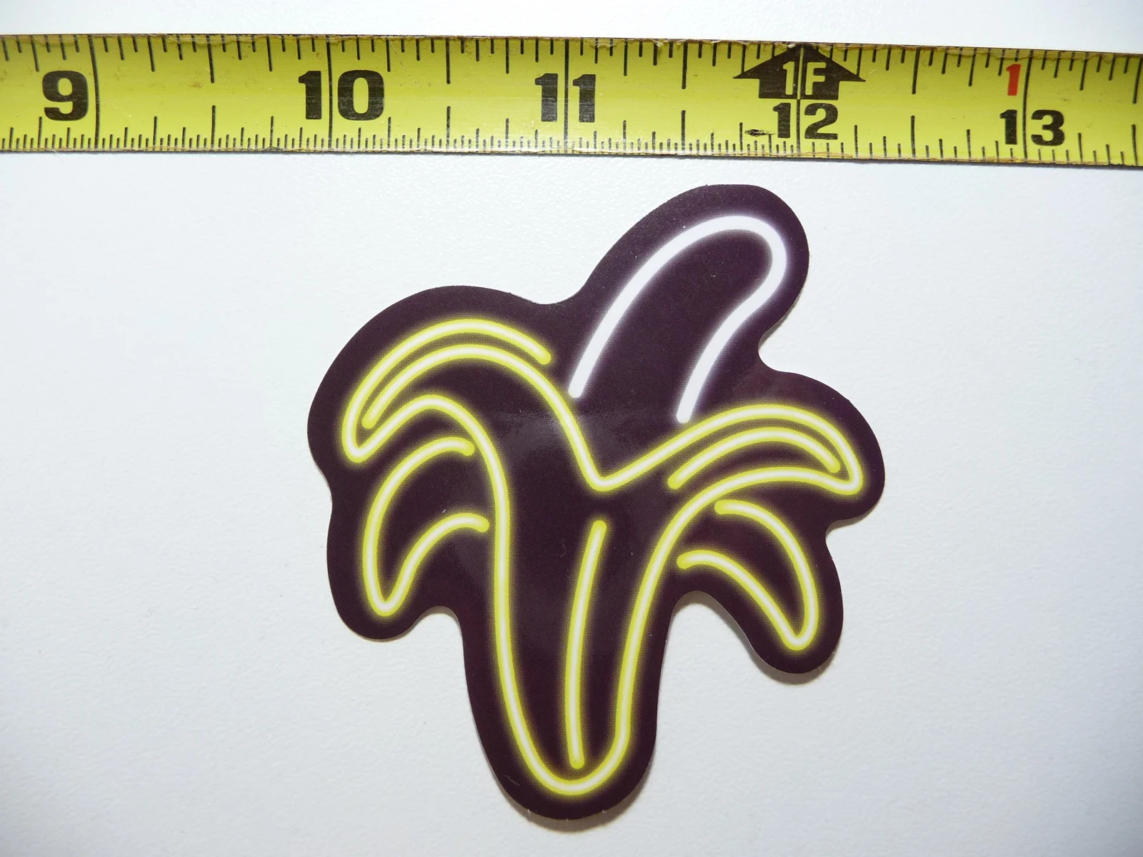 NEON SMALL STICKER DECAL BANANA PEELED LAPTOP FUNNY DECORATION FUNNY