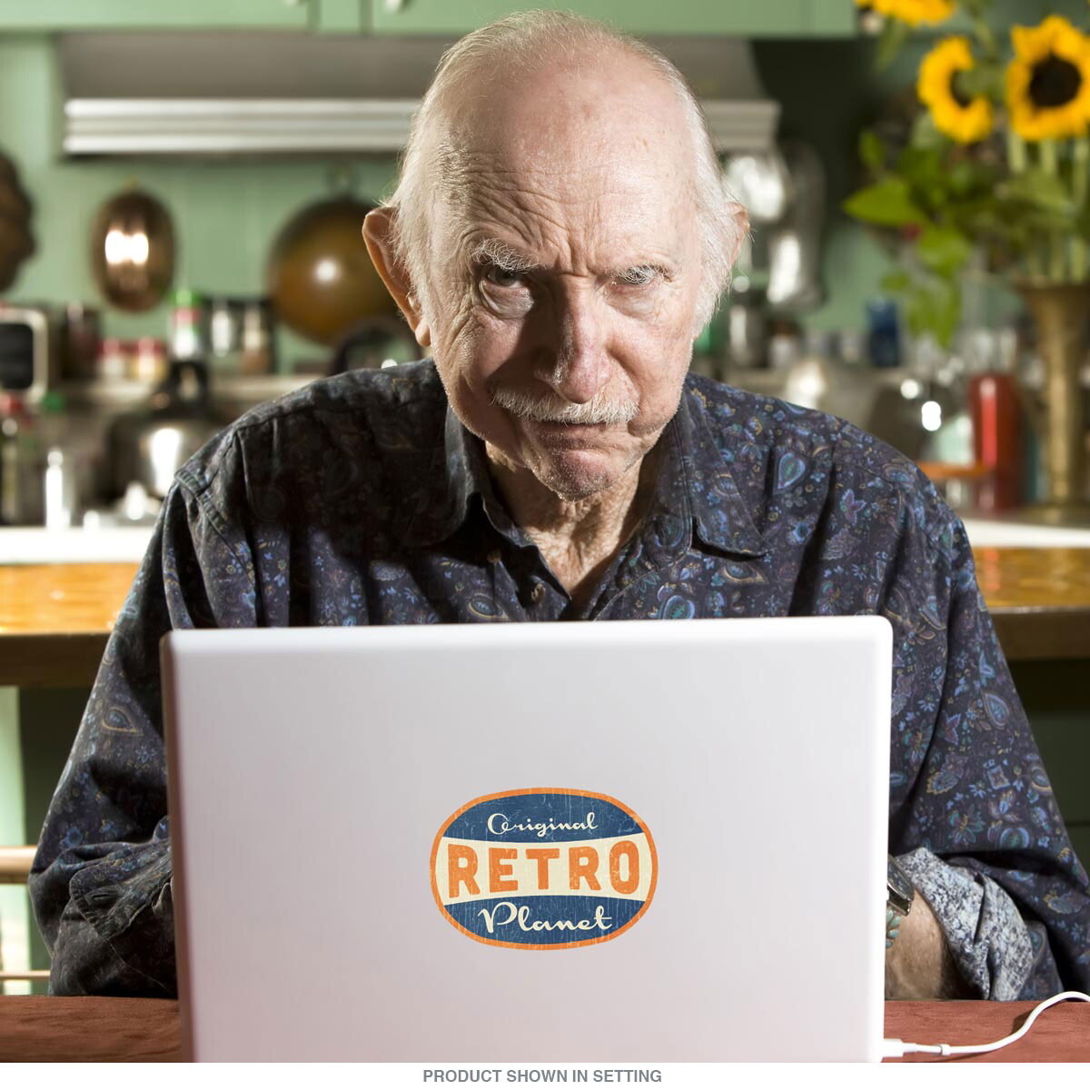 Retro Planet Brand Original Label Vinyl Vintage Style Laptop Car Bumper Sticker